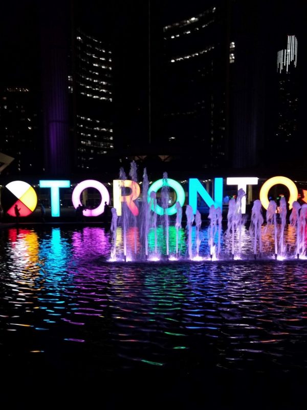 Giochi di luce a Toronto